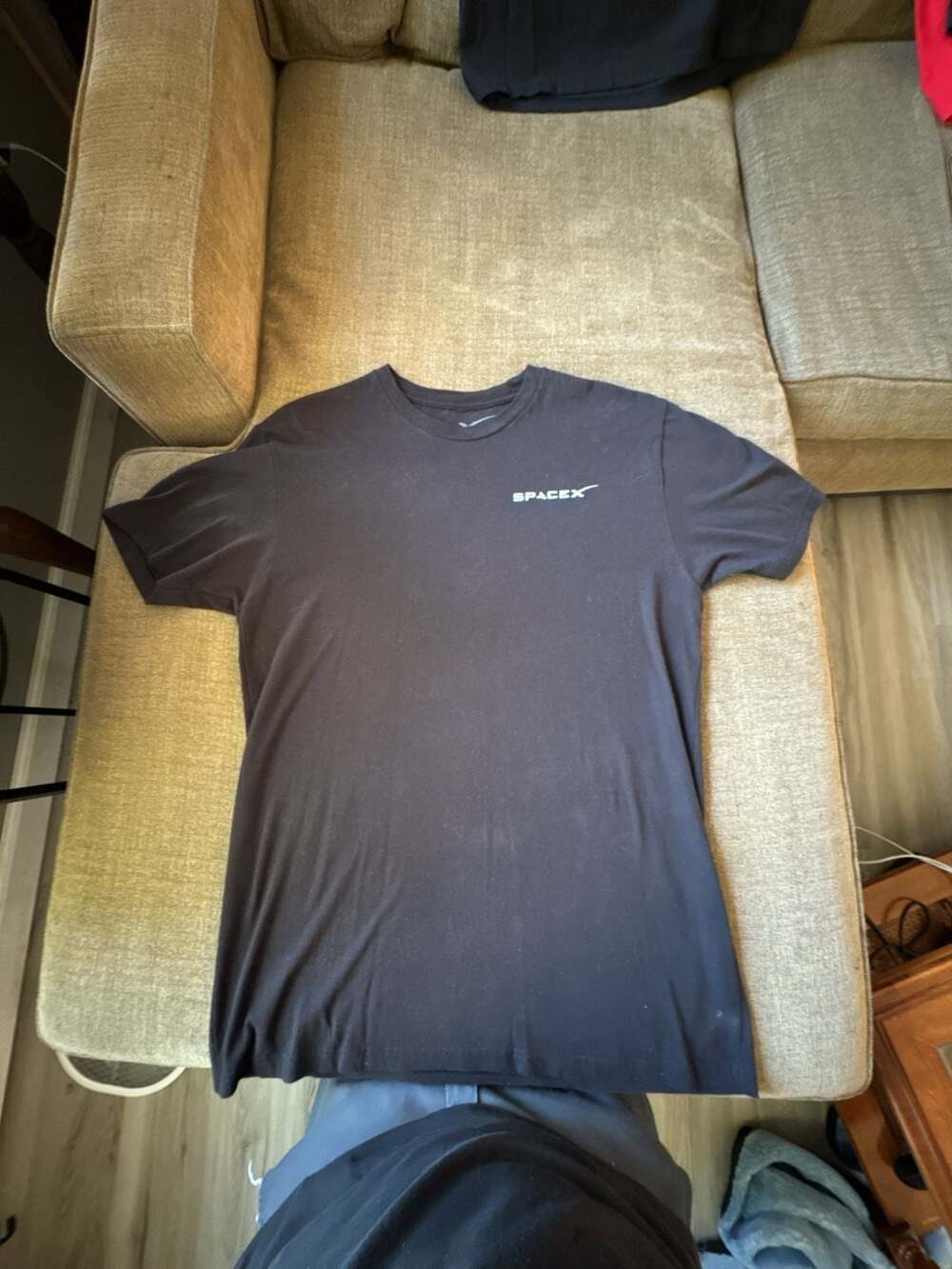 SpaceX Crew Dragon Capsule Graphic T-Shirt Black Size L